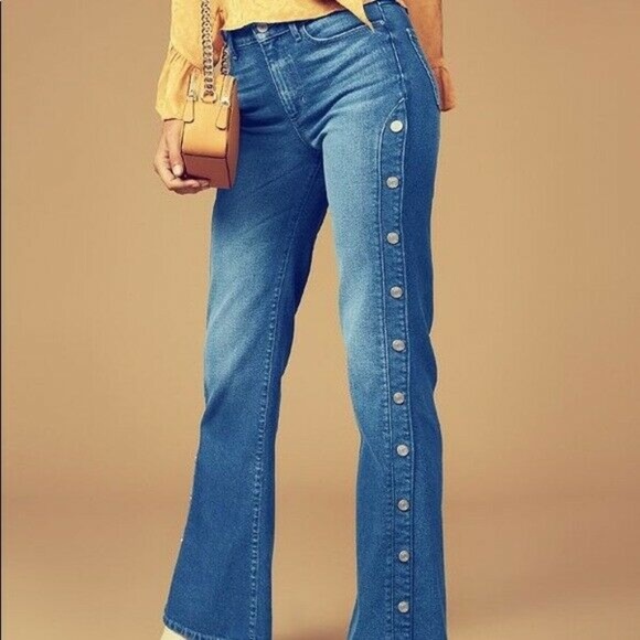 Guess Denim - New Guess 1981 Flare Snap Button Jeans 27 Long